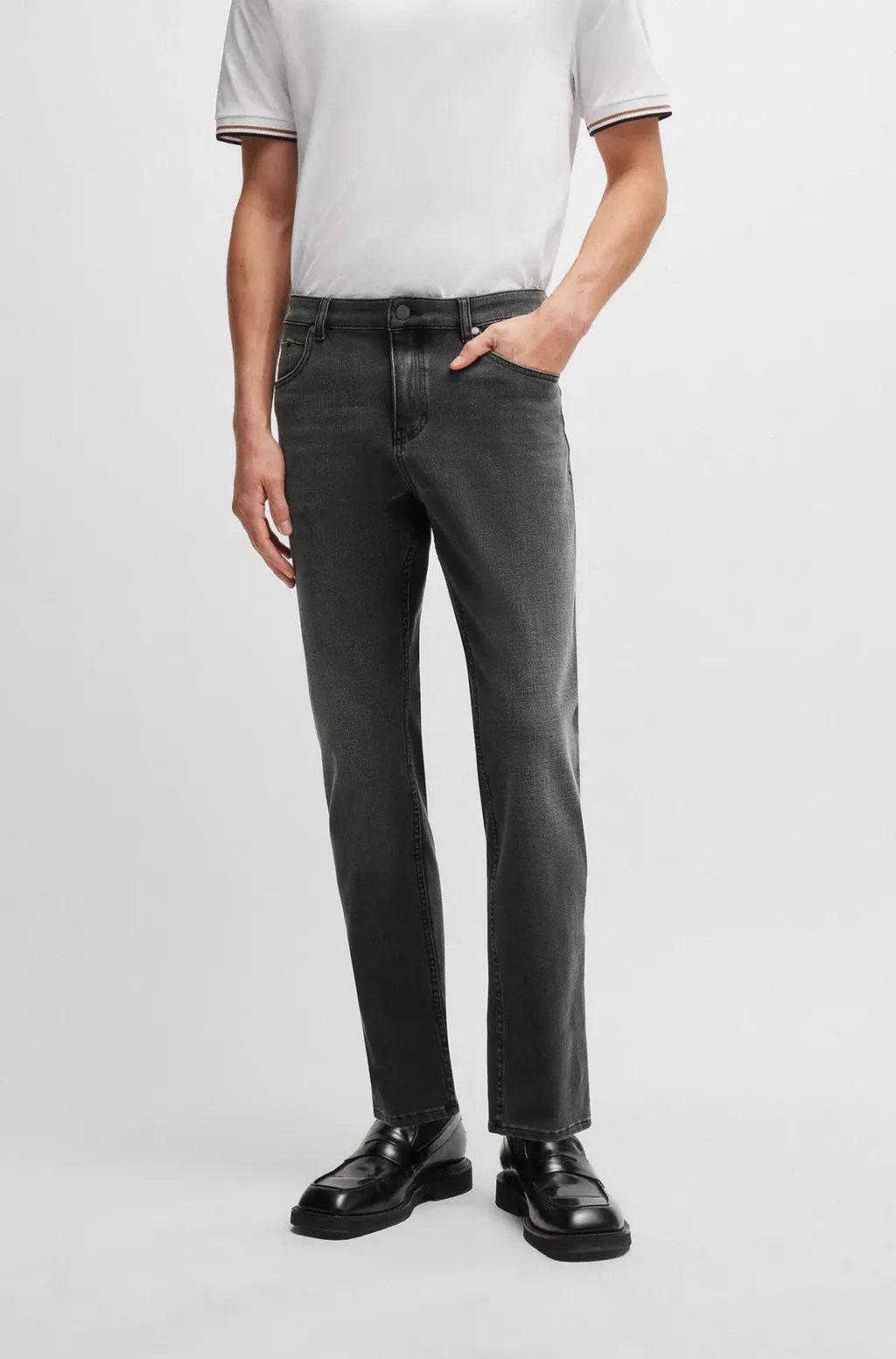 Washed-Effect Jeans
