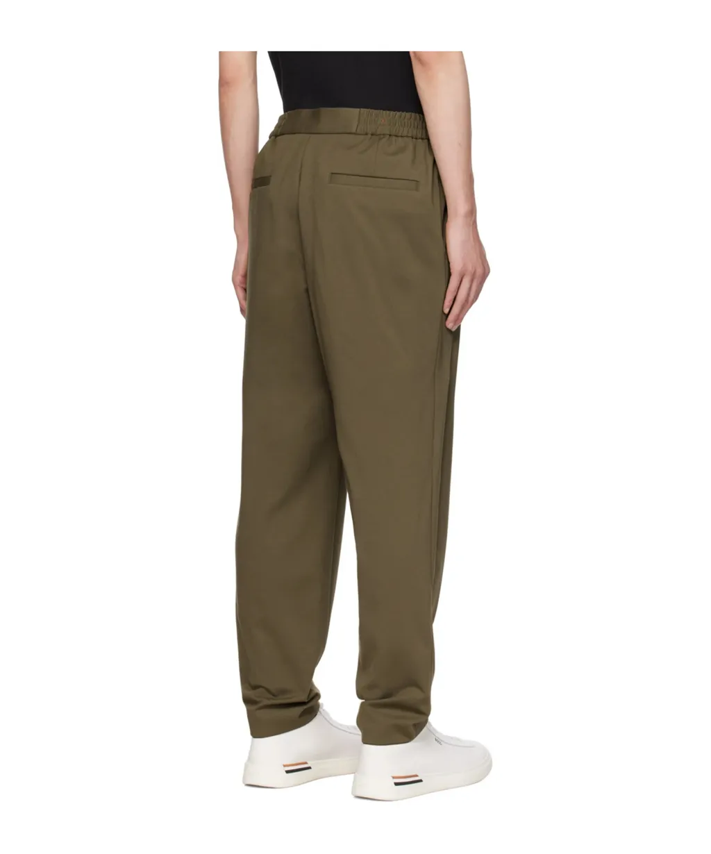 Semi-Elastic Waist Casual Pants