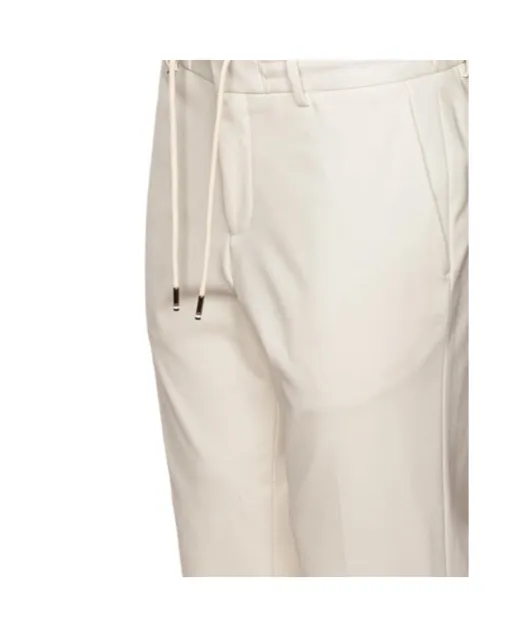 Straight-Leg Drawstring Trousers