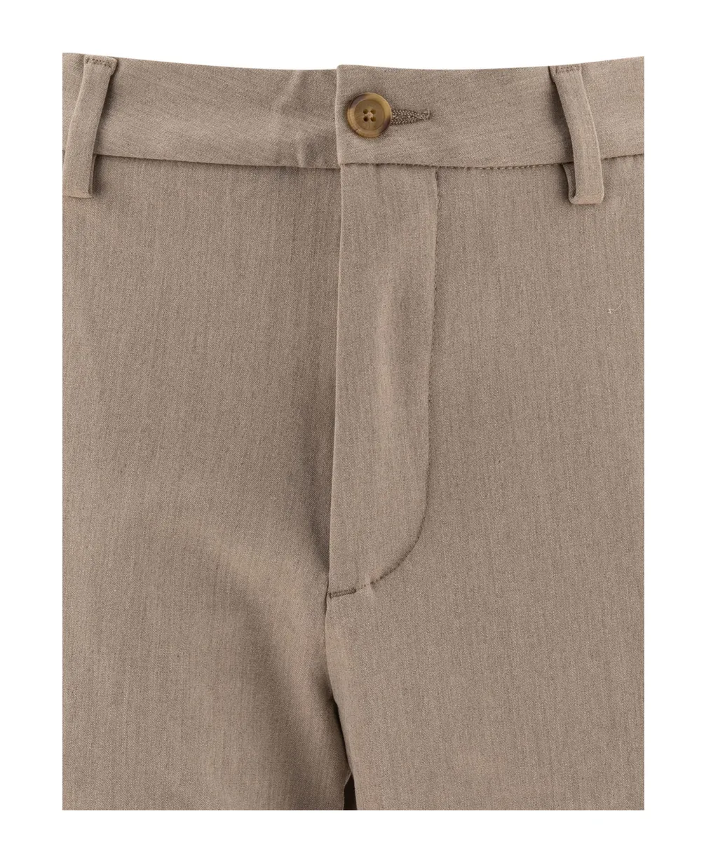Slim-Fit Stretched Trousers