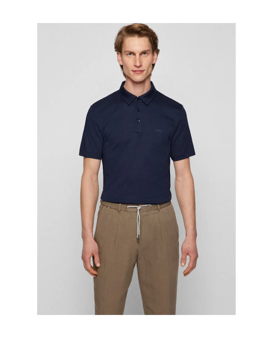 Button Detailed Slim Fit Polo Shirt