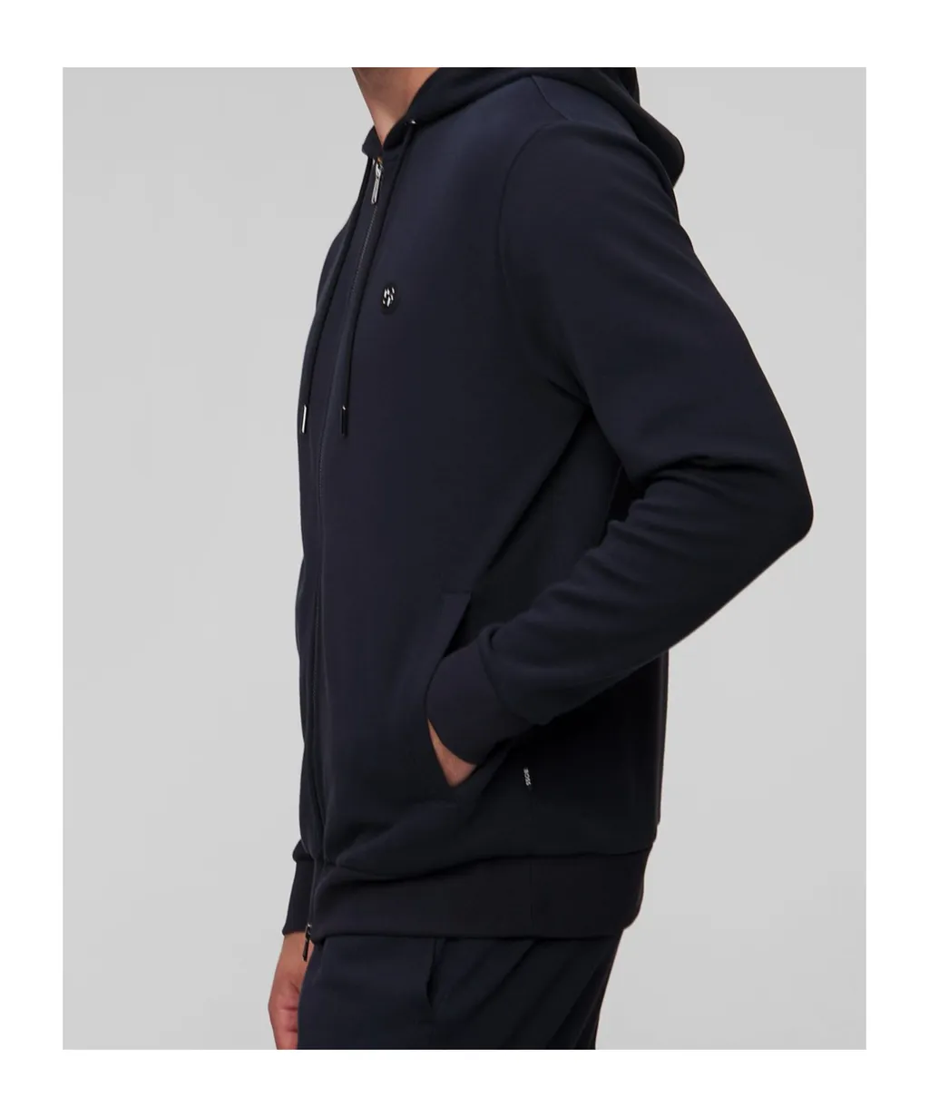 Logo Patch Zipped Hoodie