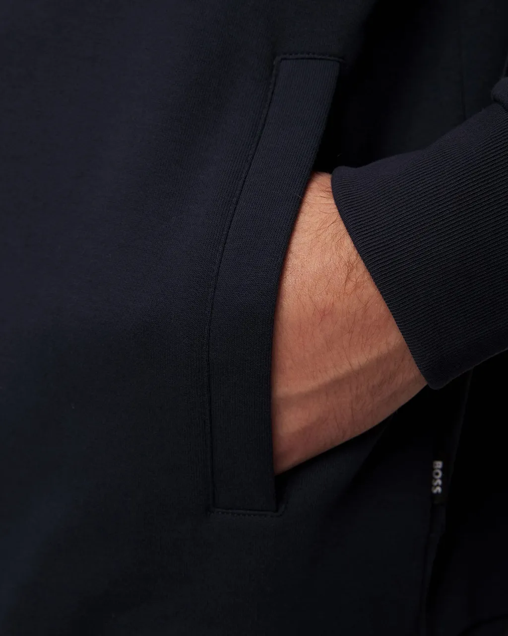 Logo Patch Zipped Hoodie