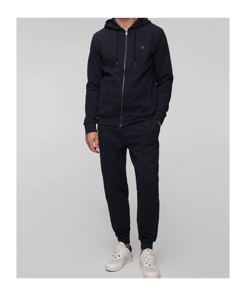 Logo Patch Zipped Hoodie