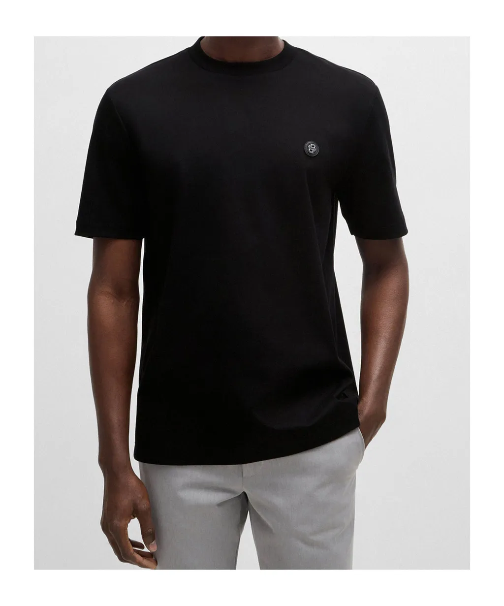Double Monogram Patch Crewneck T-Shirt