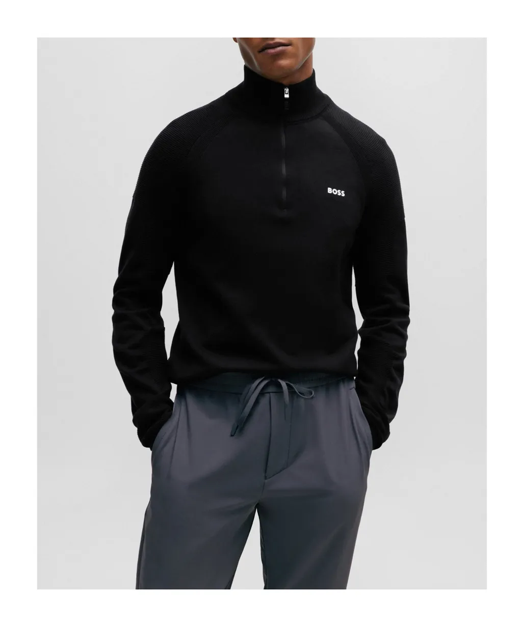 Half-Zip Knitted Jumper