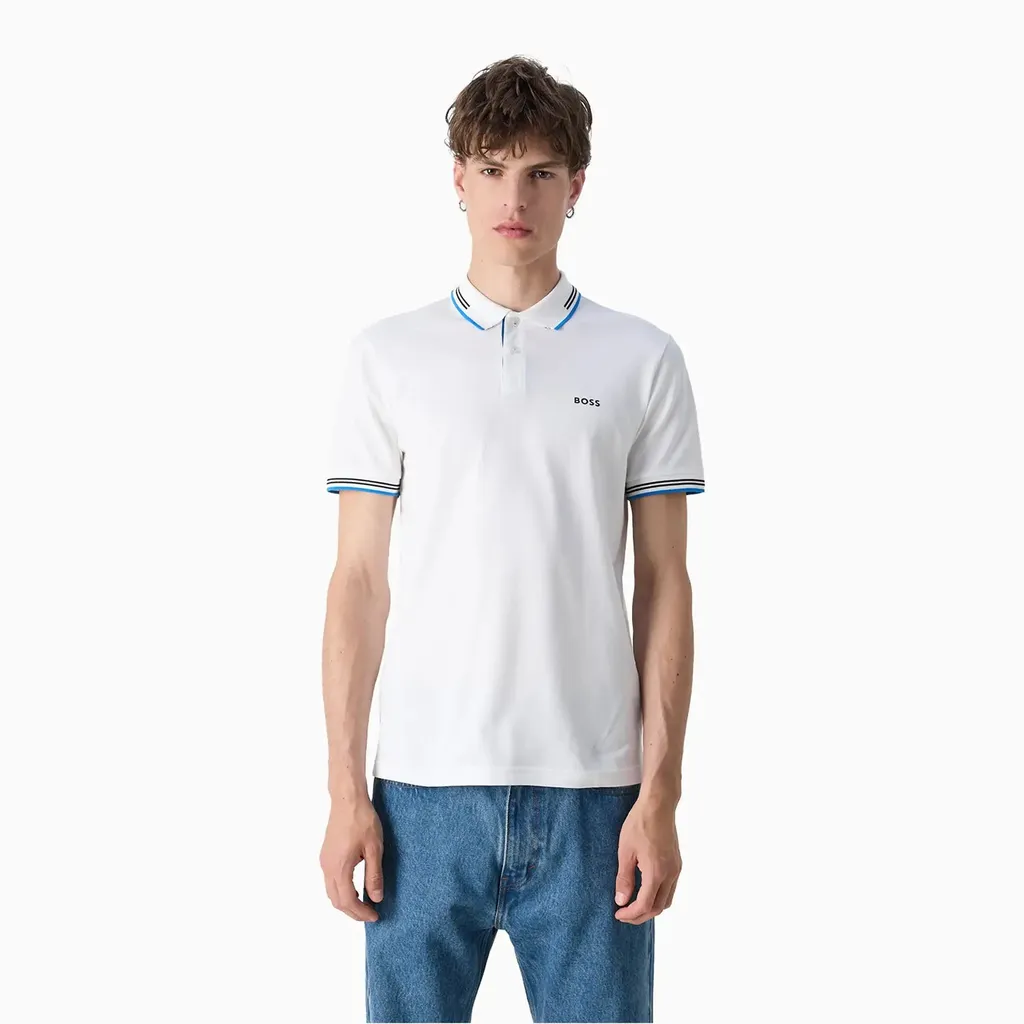 Logo Printed Short-Sleeved Polo Shirt