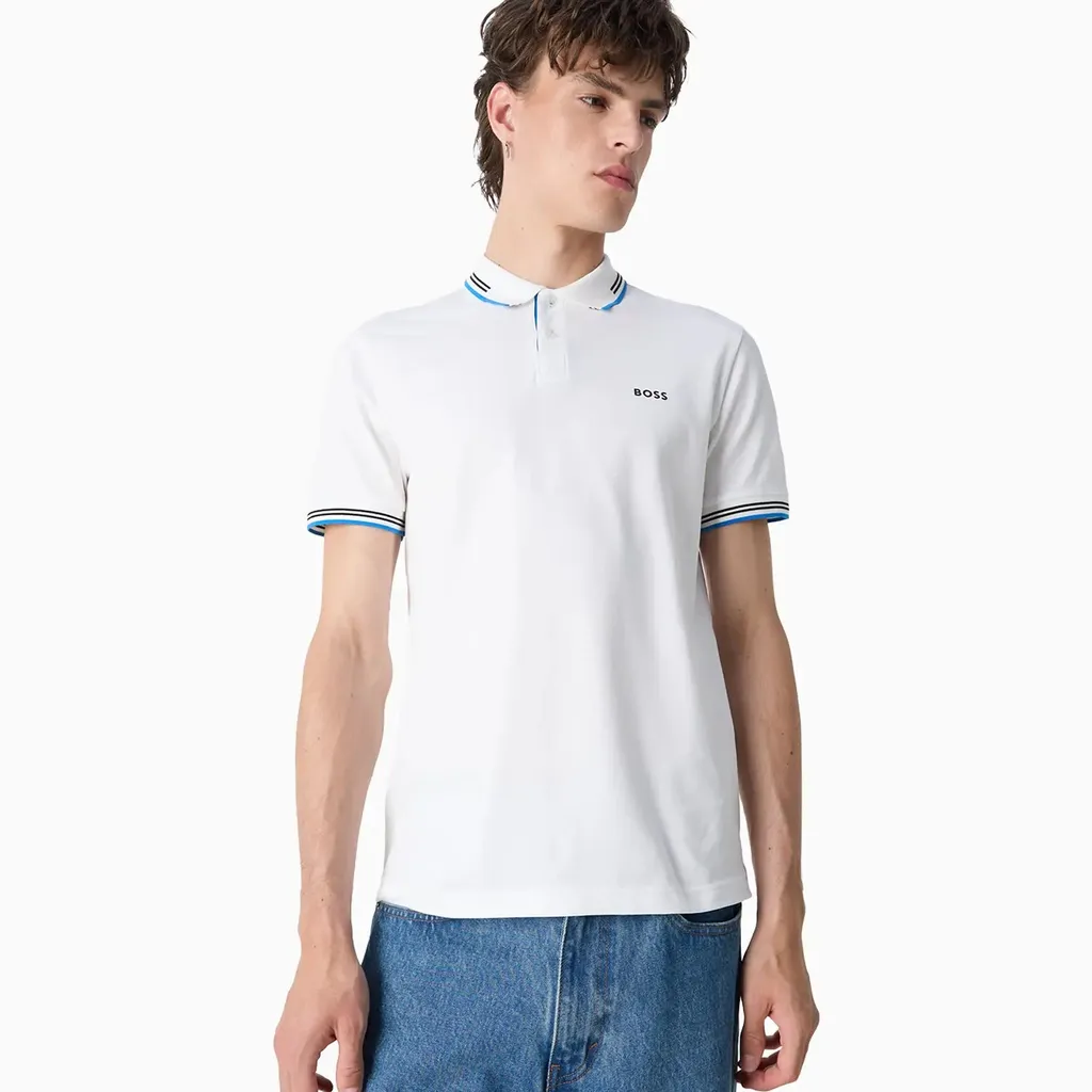 Logo Printed Short-Sleeved Polo Shirt