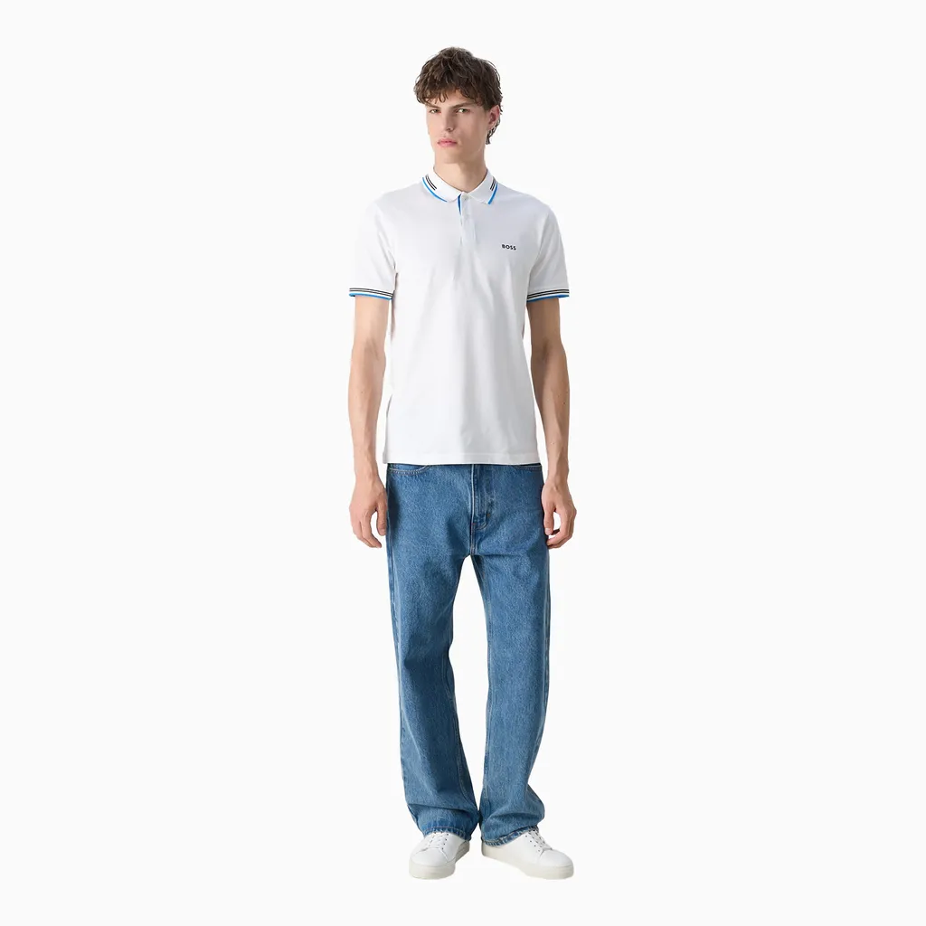 Logo Printed Short-Sleeved Polo Shirt