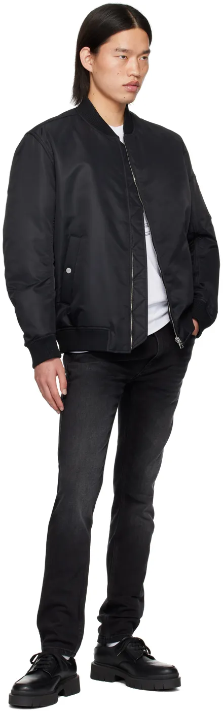Rib Stand-Neck Casual Jacket