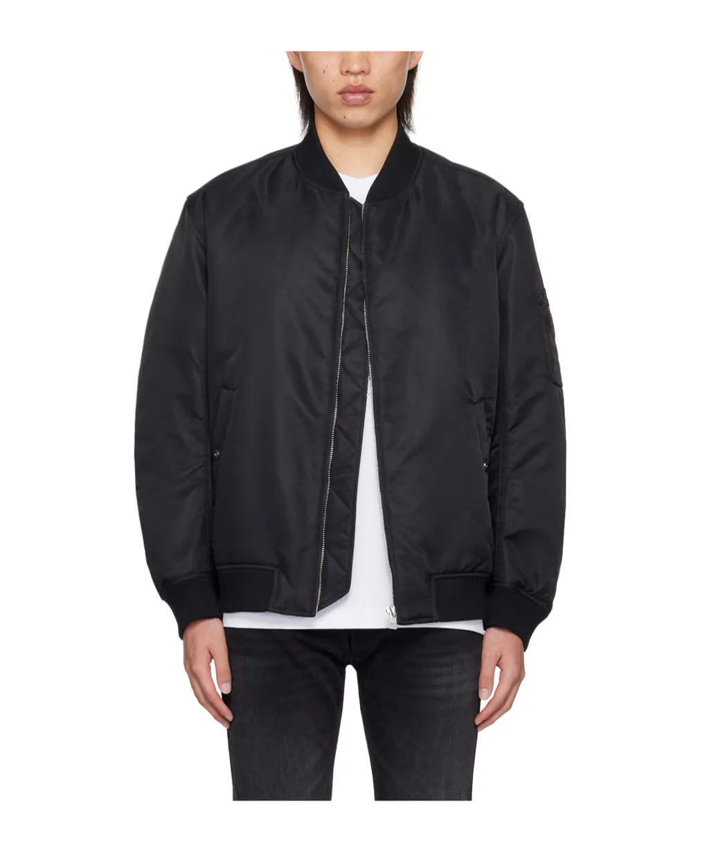 Rib Stand-Neck Casual Jacket