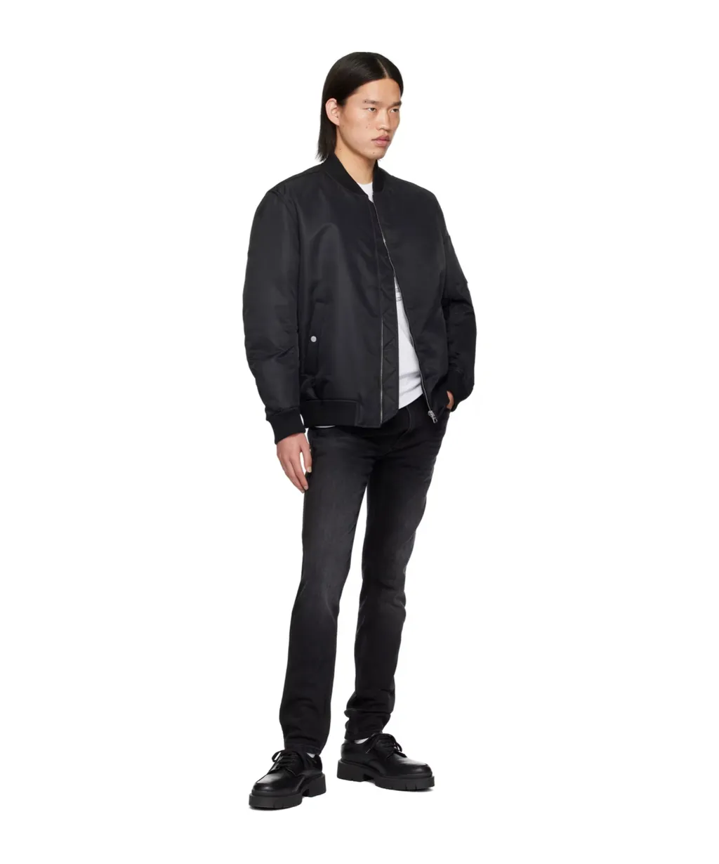 Rib Stand-Neck Casual Jacket