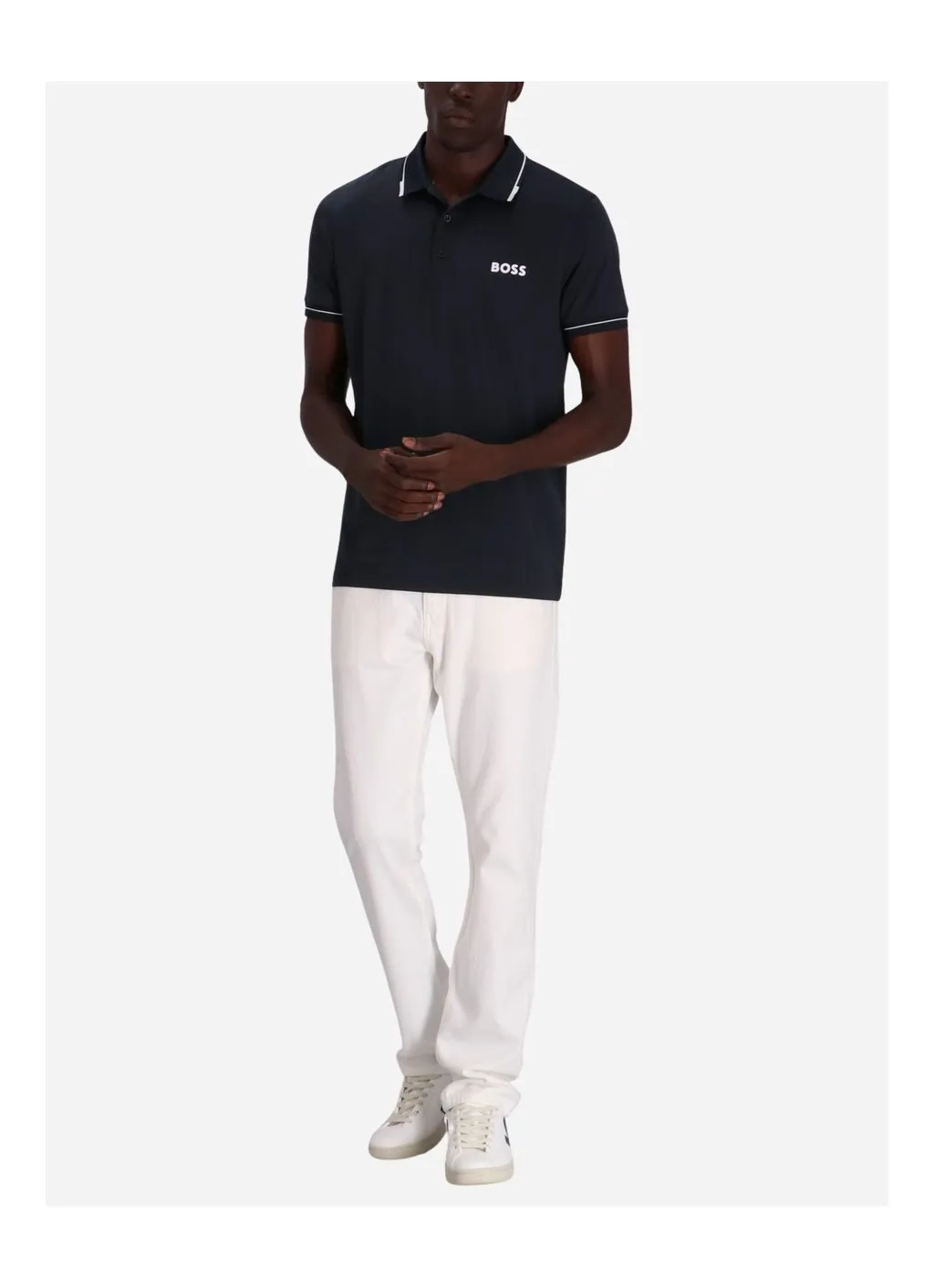 Logo Printed Short-Sleeved Polo Shirt