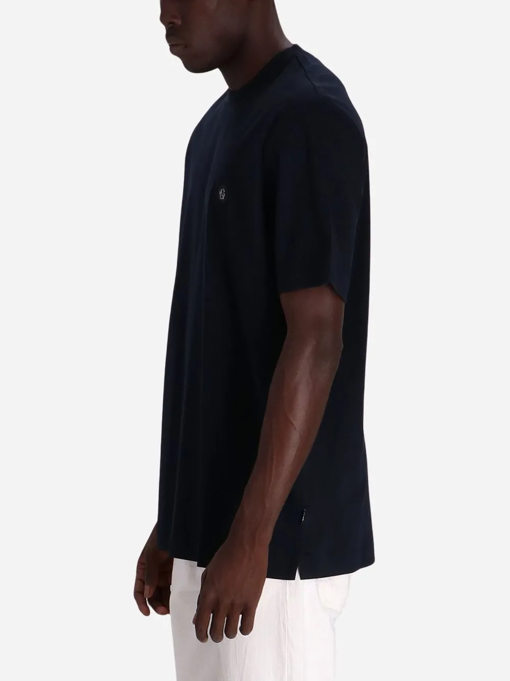 Double Monogram Patch Crewneck T-Shirt