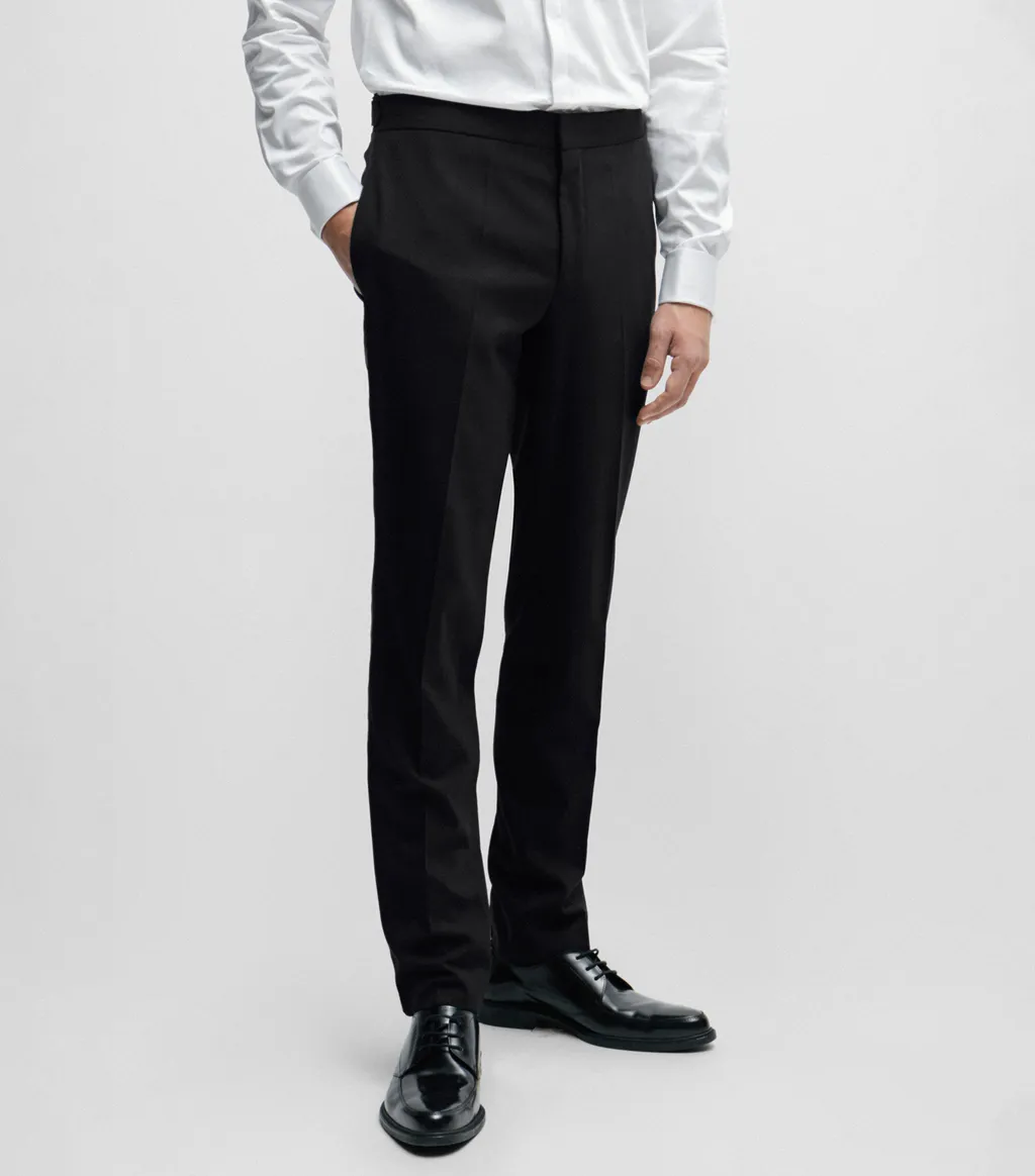 Long-Sleeved Suit Coat Slim Trousers