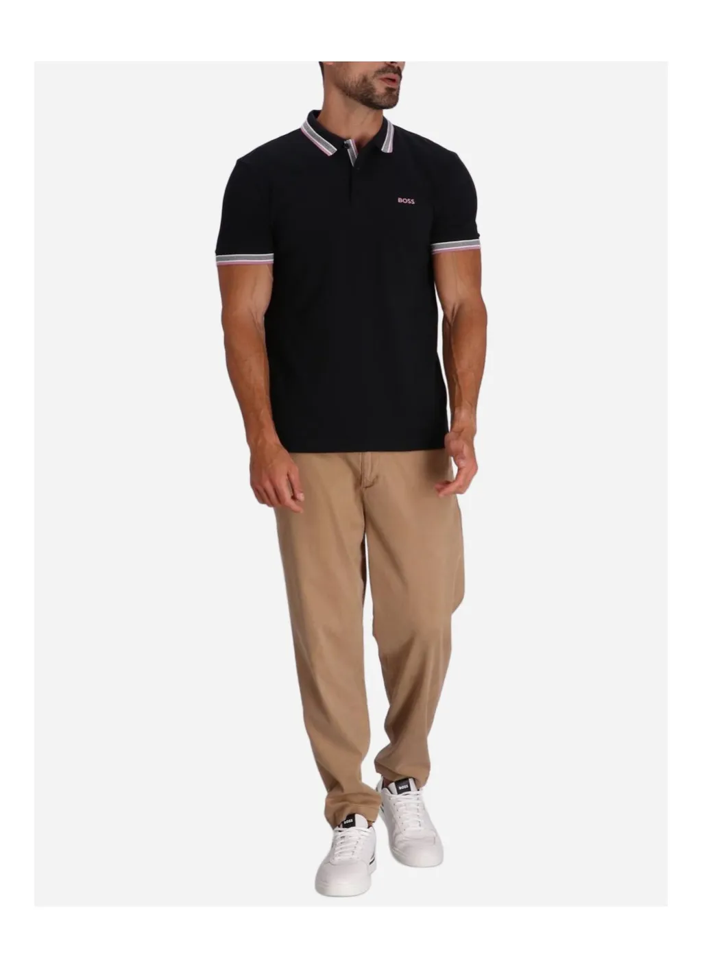 Logo Embroidered Short-Sleeved Polo Shirt