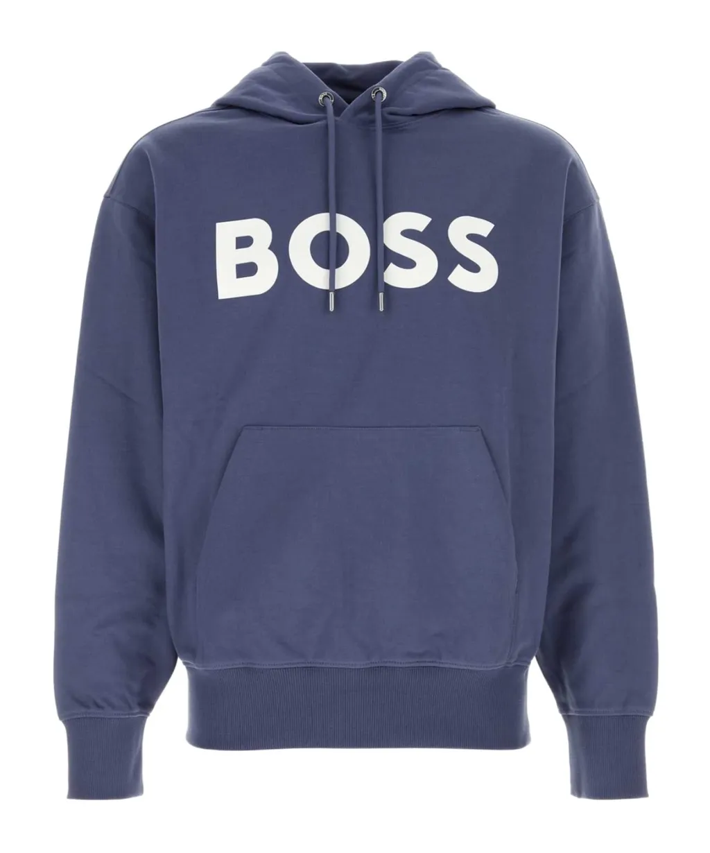 Logo Printed Drawstring Hoodie