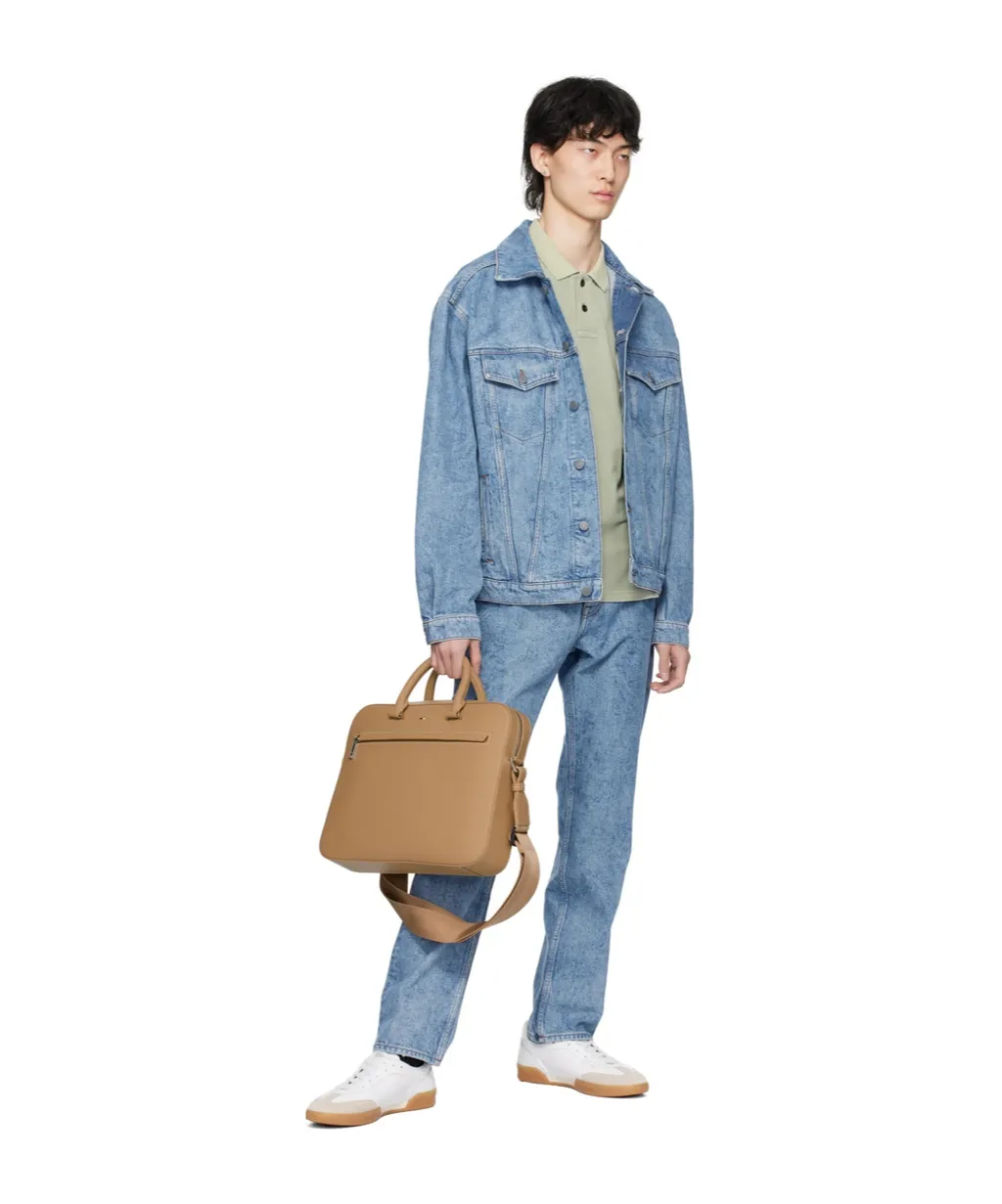 Long Sleeved Button-Down Denim Jacket