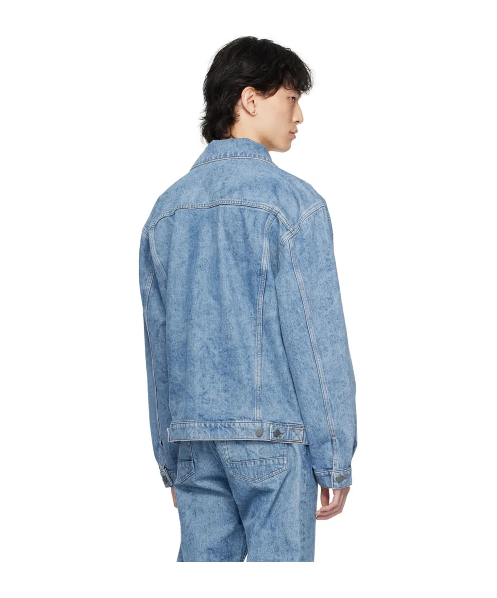 Long Sleeved Button-Down Denim Jacket