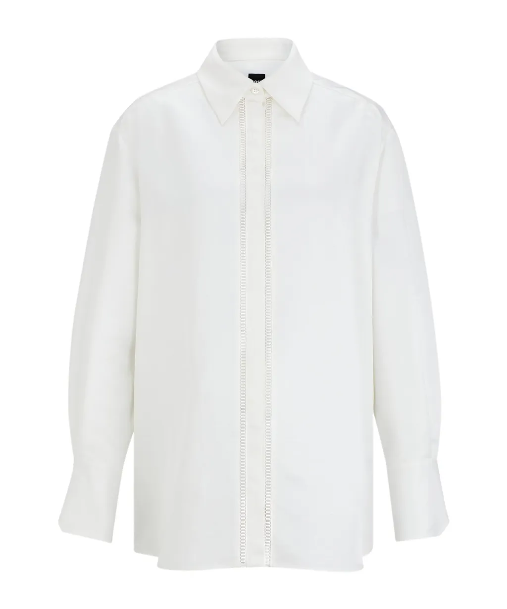 Long-Sleeve Collared Shirt