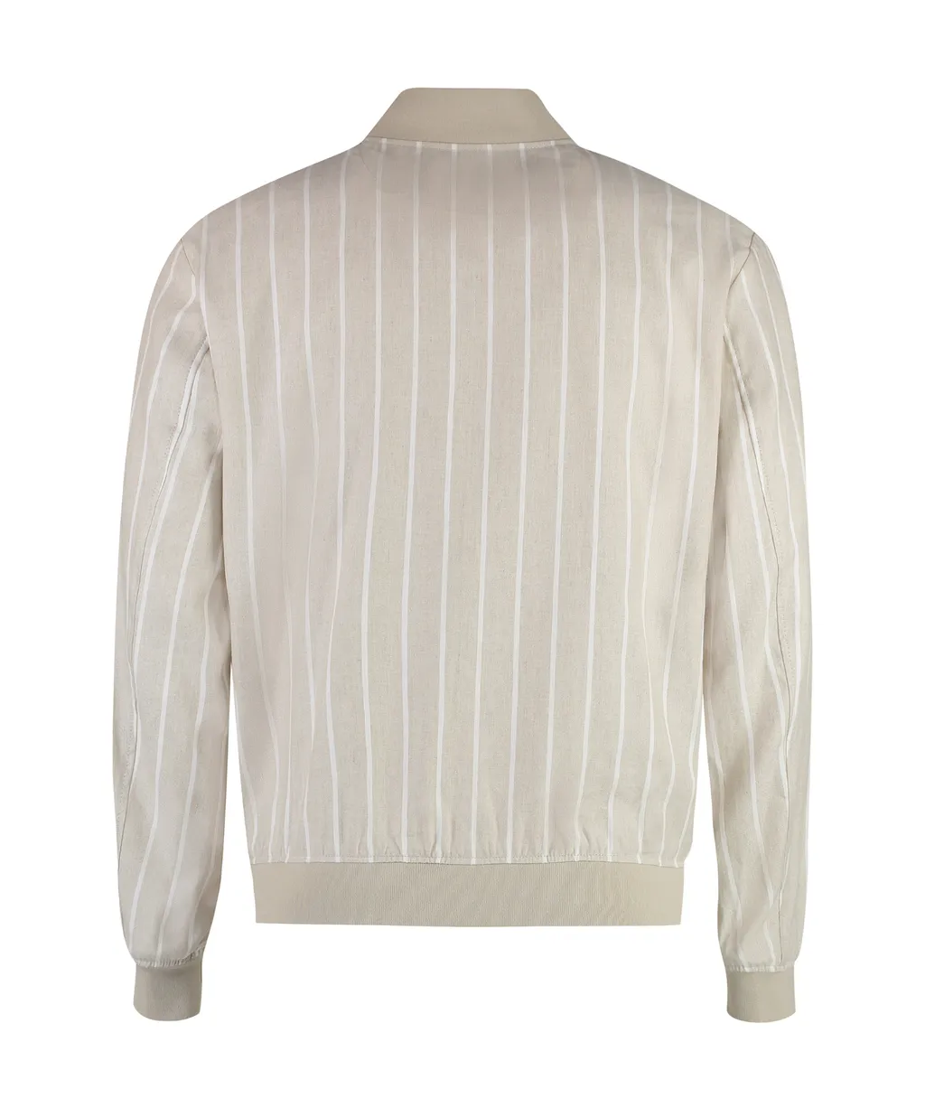Striped Zip-Up Jacket