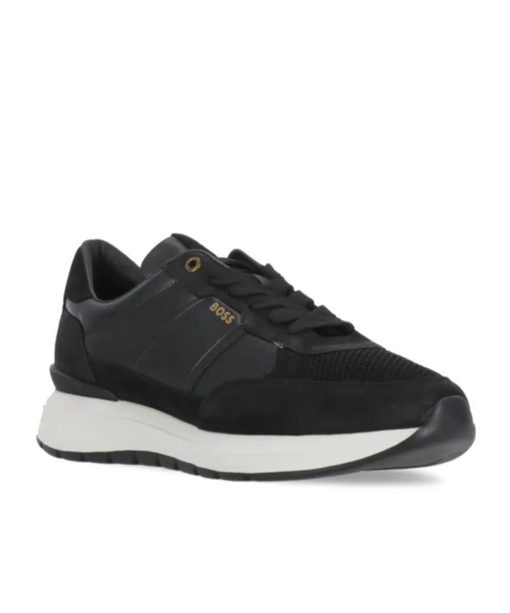 Logo Stamp Lace-Up Sneakers