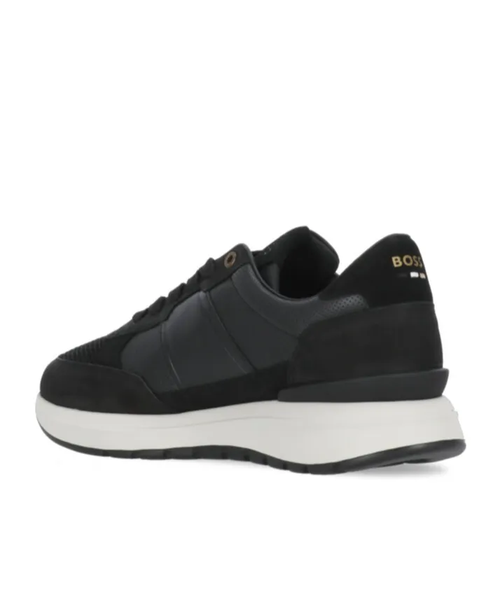 Logo Stamp Lace-Up Sneakers