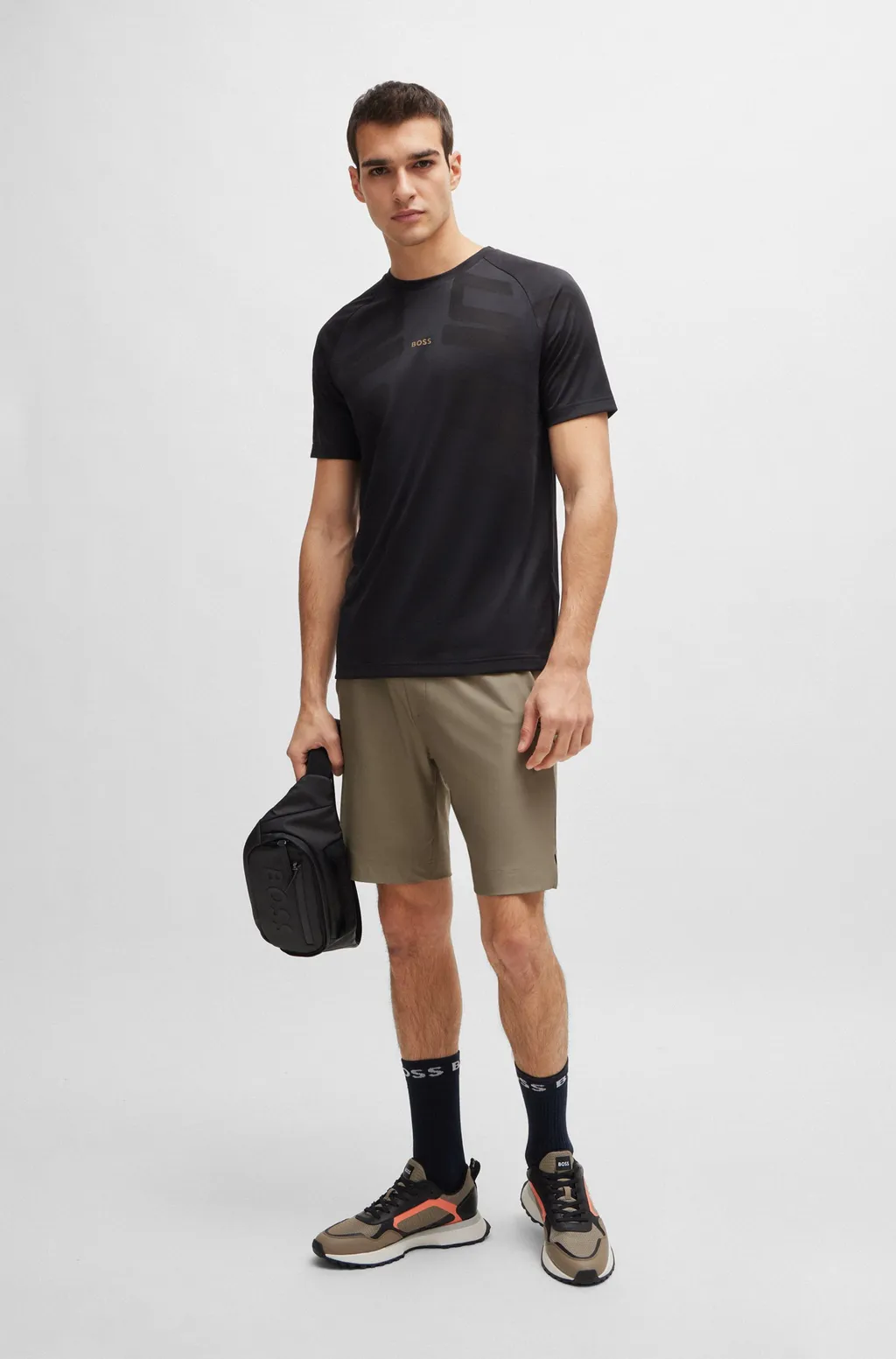 Reflective-Logo Bermuda Shorts
