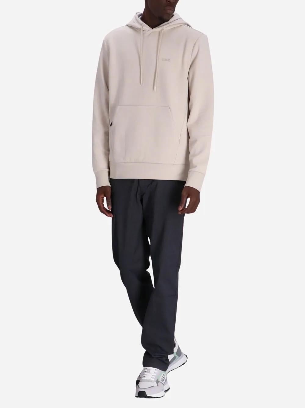 Logo-Appliqué Jersey Hoodie