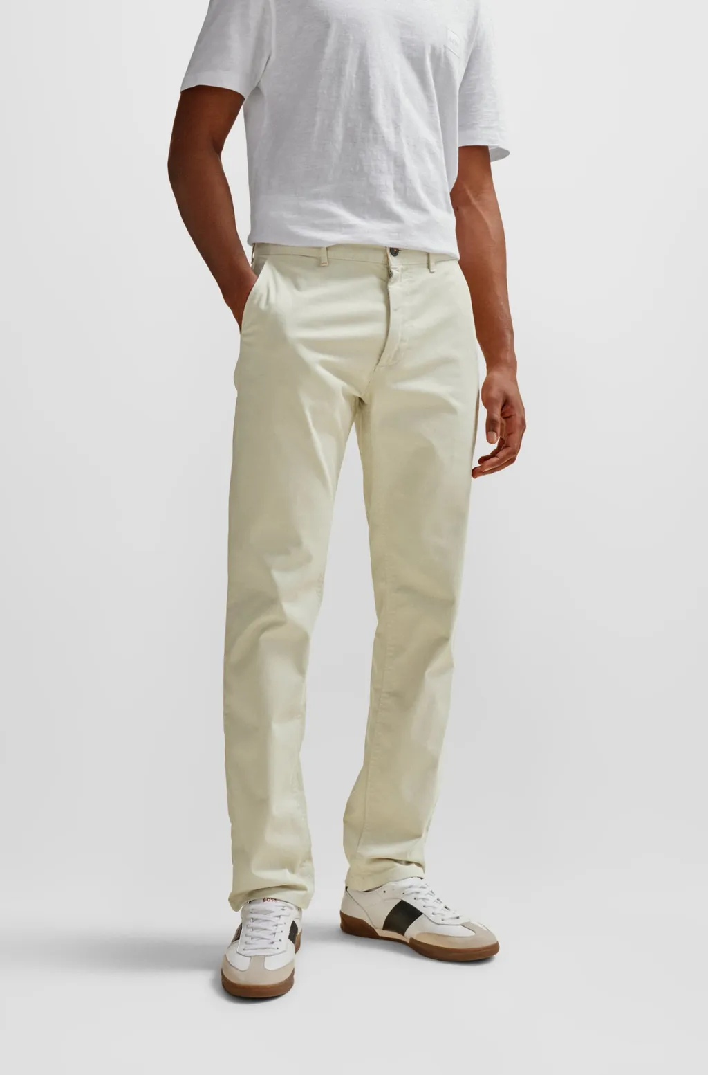 Mid-Rise Stretch-Cotton Chinos