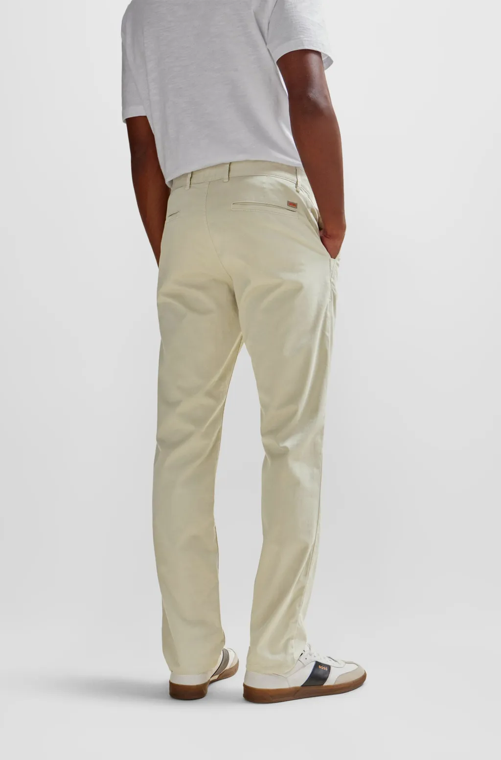Mid-Rise Stretch-Cotton Chinos