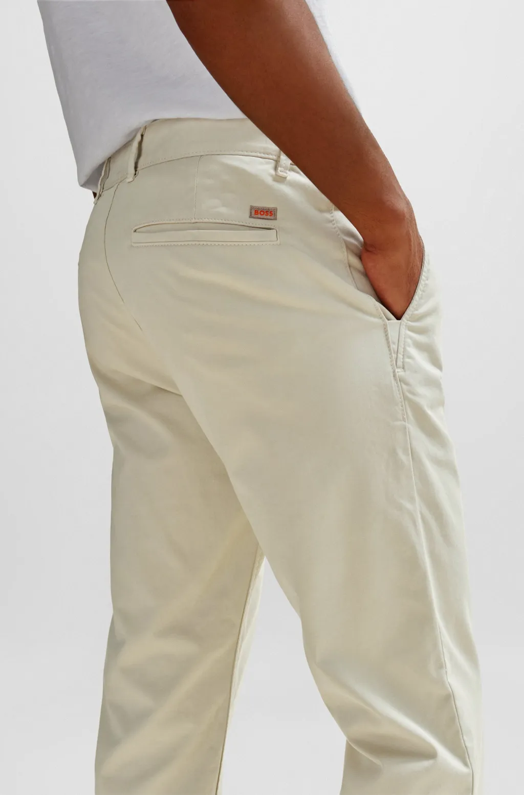 Mid-Rise Stretch-Cotton Chinos