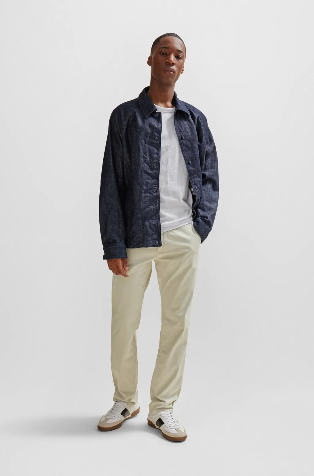 Mid-Rise Stretch-Cotton Chinos