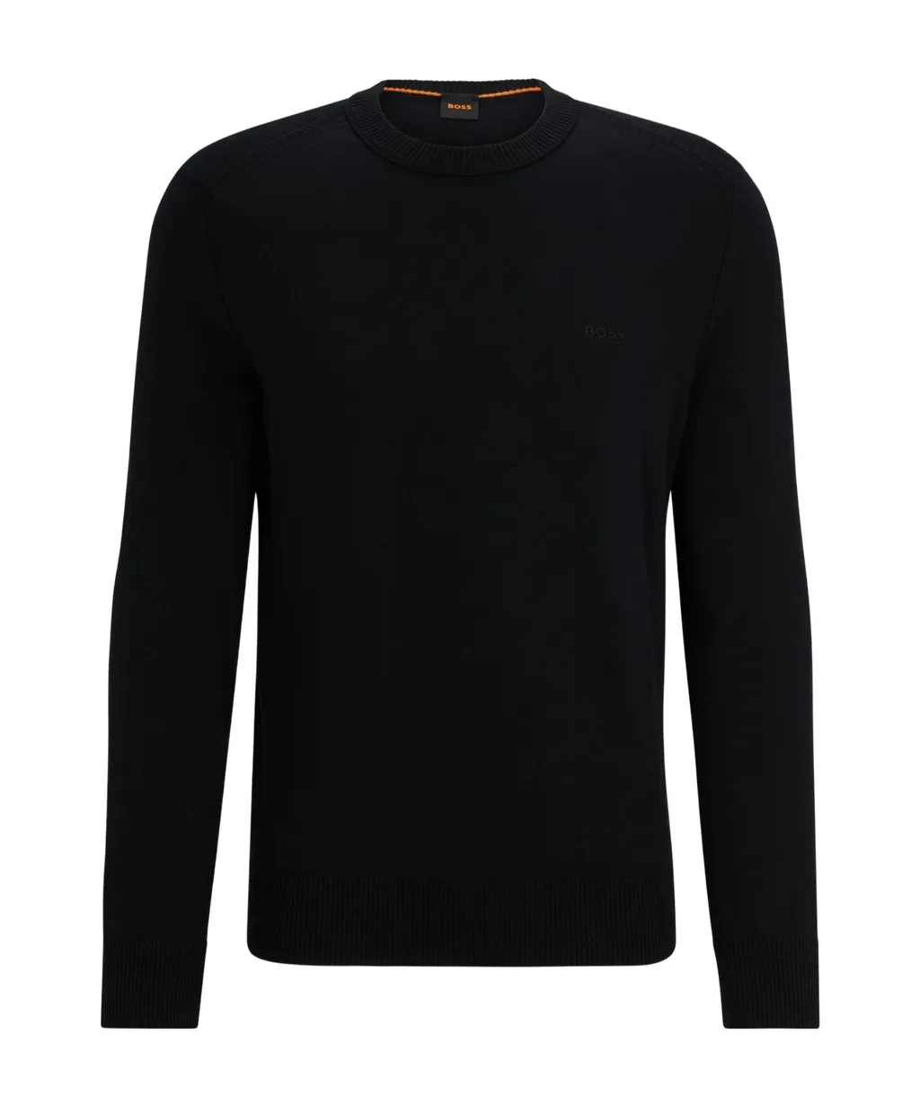 Logo-Embroidered Ribbed Jumper