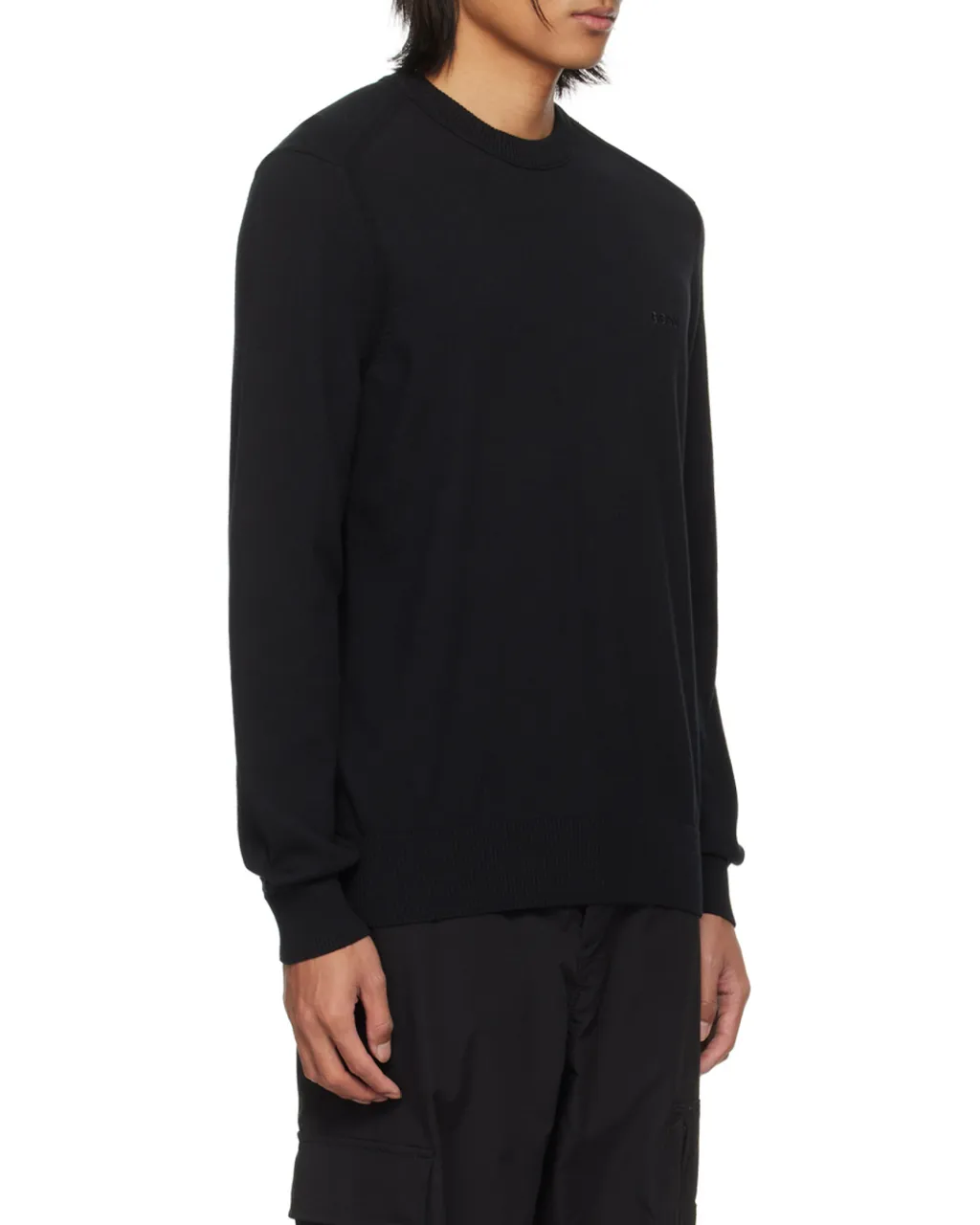 Logo-Embroidered Ribbed Jumper