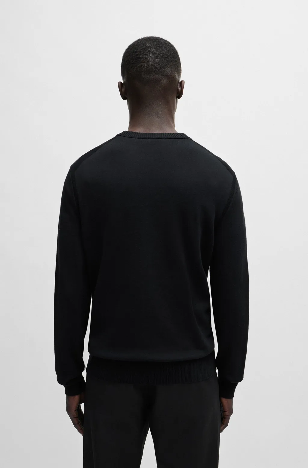 Logo-Embroidered Ribbed Jumper