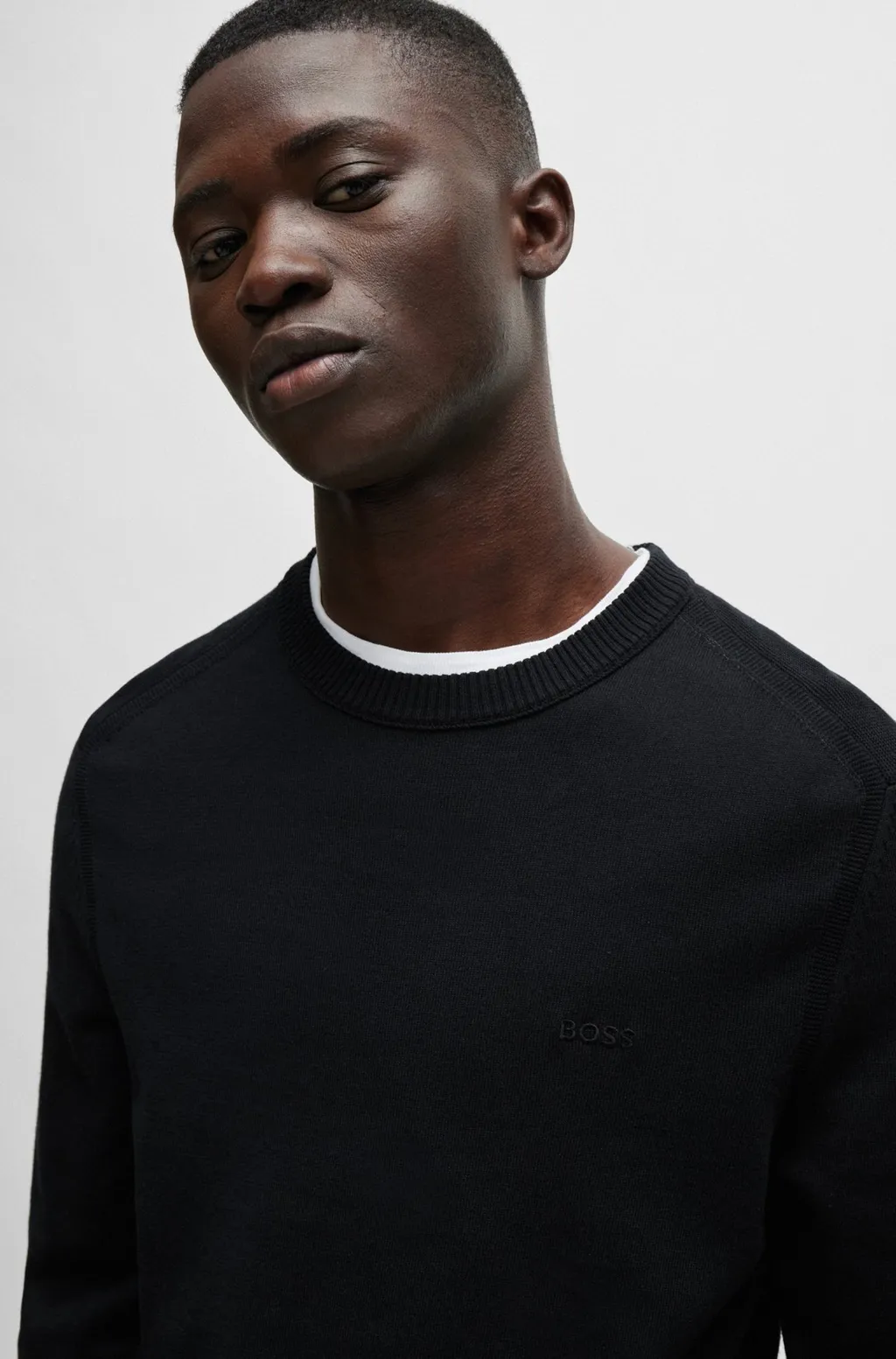 Logo-Embroidered Ribbed Jumper