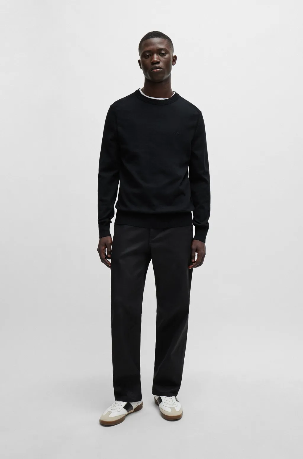 Logo-Embroidered Ribbed Jumper