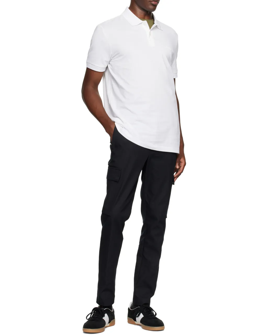 Short Sleeved Logo Printed Polo Shirt