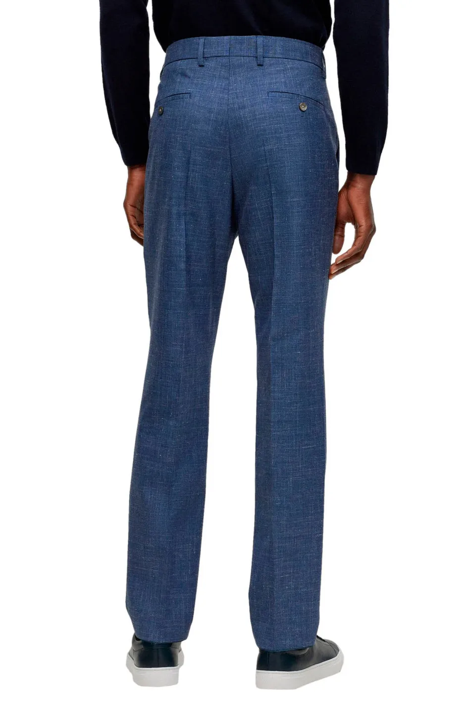 Long-Sleeved Coat, Belt Loop Pants, Suit Set