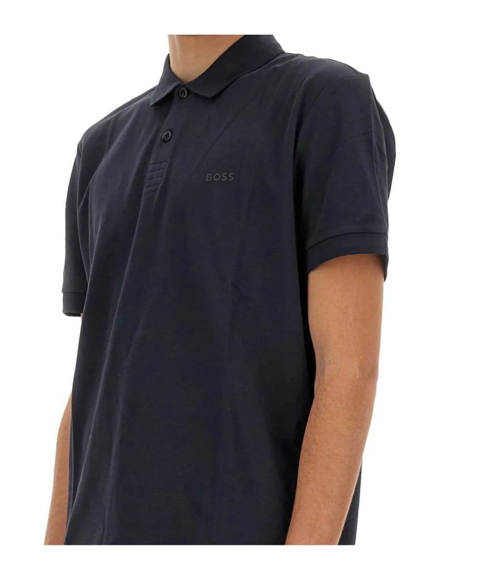 Short Sleeved Logo Printed Polo Shirt