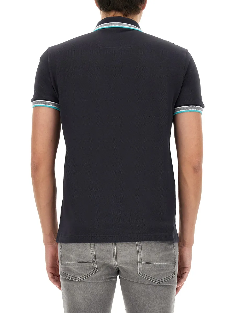 Logo Embroidered Short-Sleeved Polo Shirt