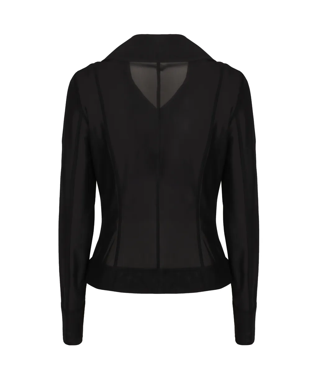 Long-Sleeved Zip-Up Jacket