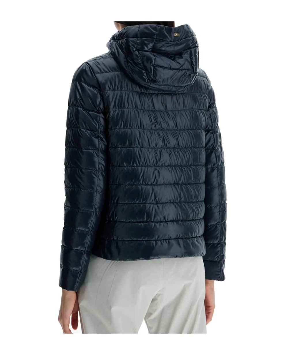 Quilted Hooded Drawstring Puffer Jacket