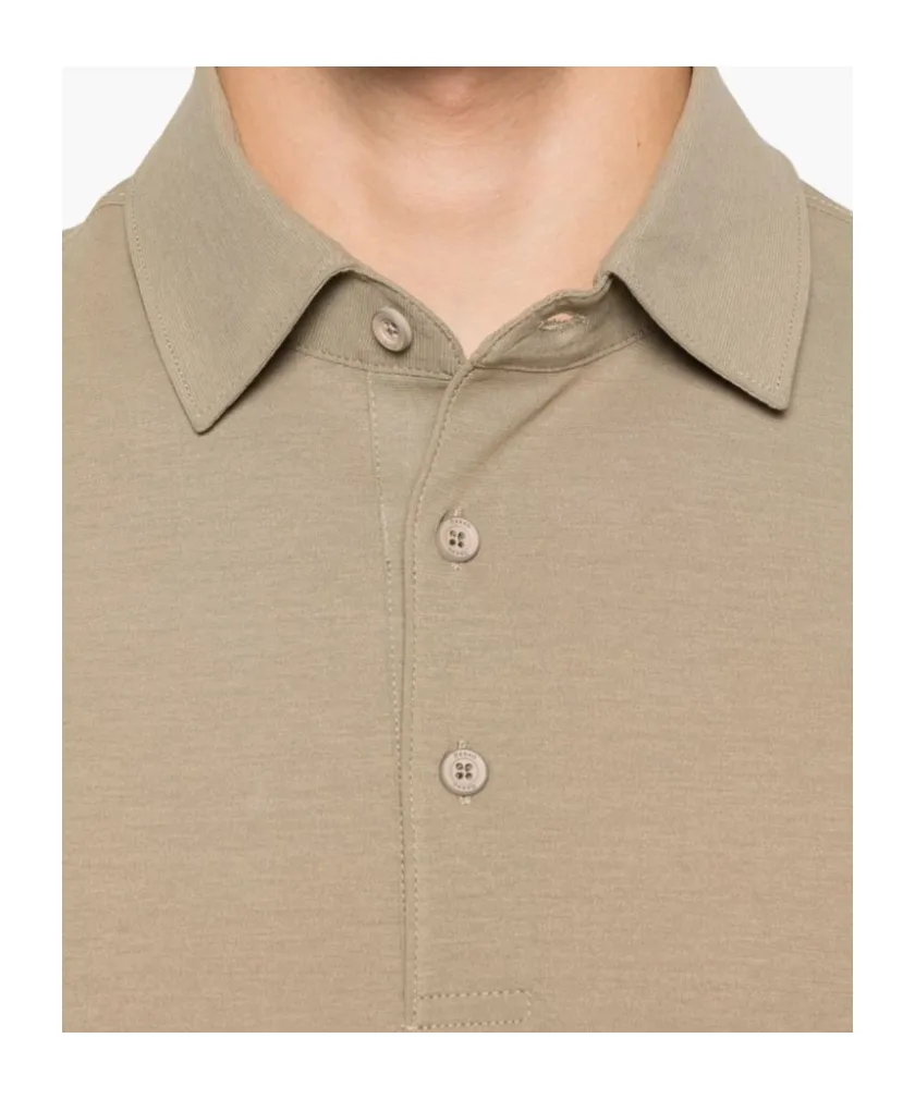 Button Detailed Short-Sleeved Polo Shirt