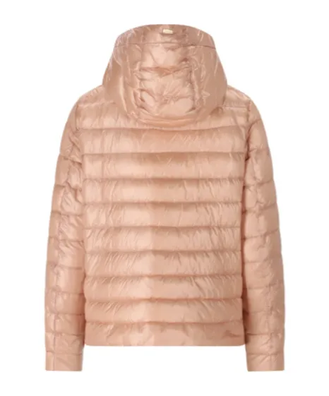 Quilted Hooded Drawstring Puffer Jacket