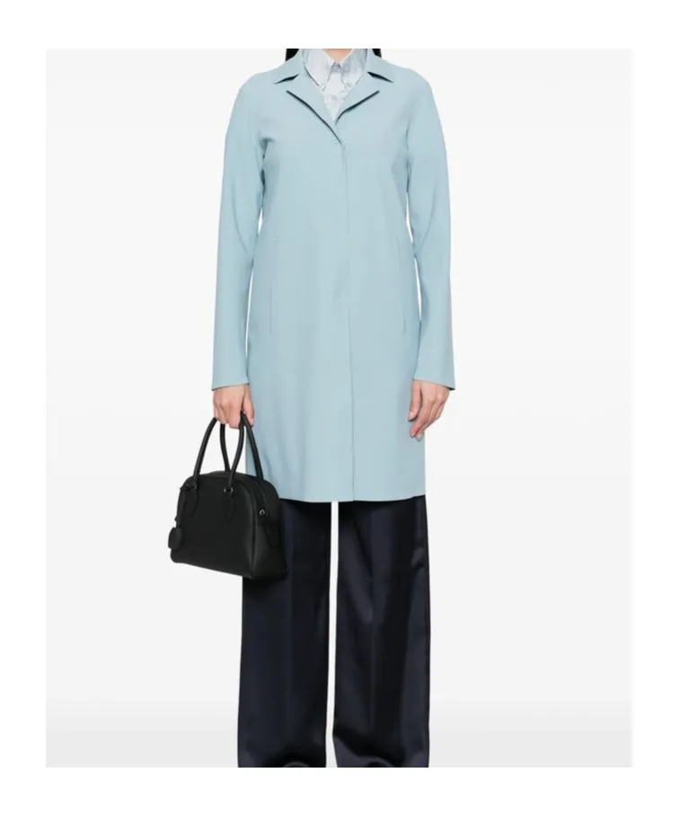 Single-Breasted Long-Sleeved Coat
