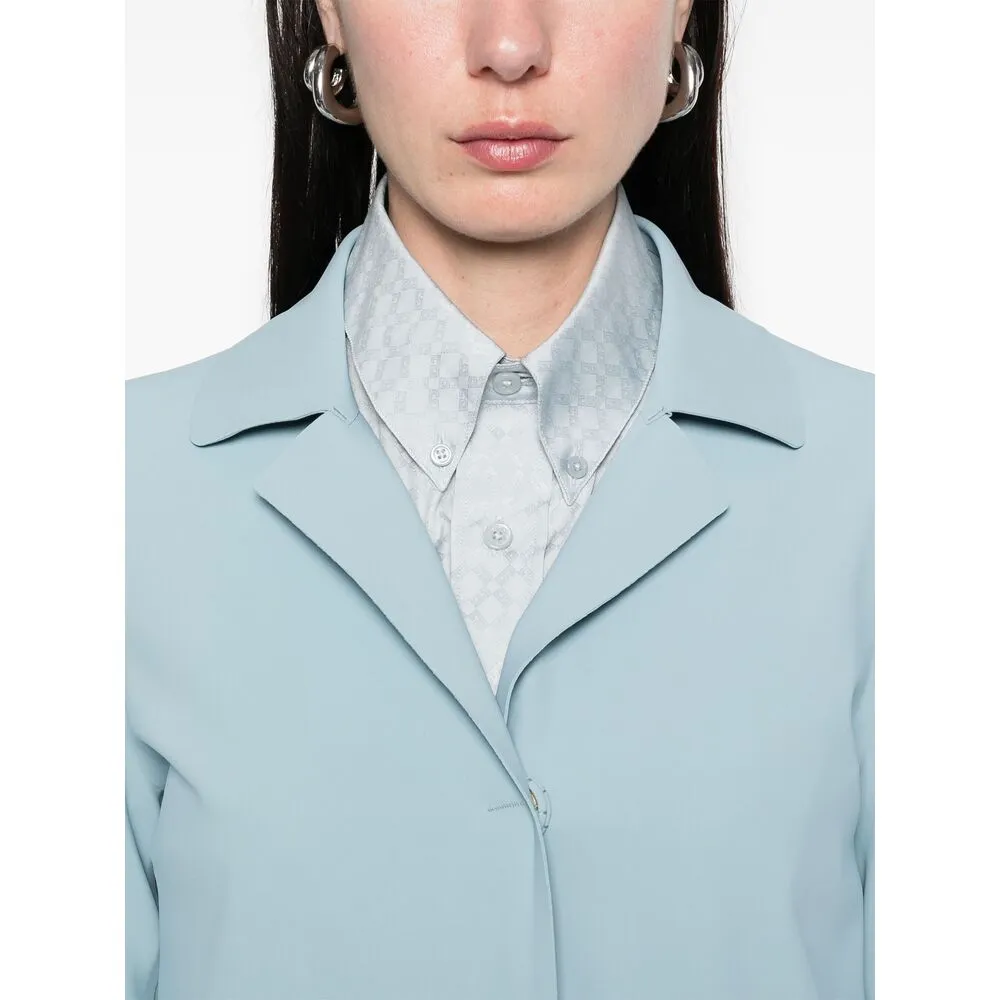 Single-Breasted Long-Sleeved Coat