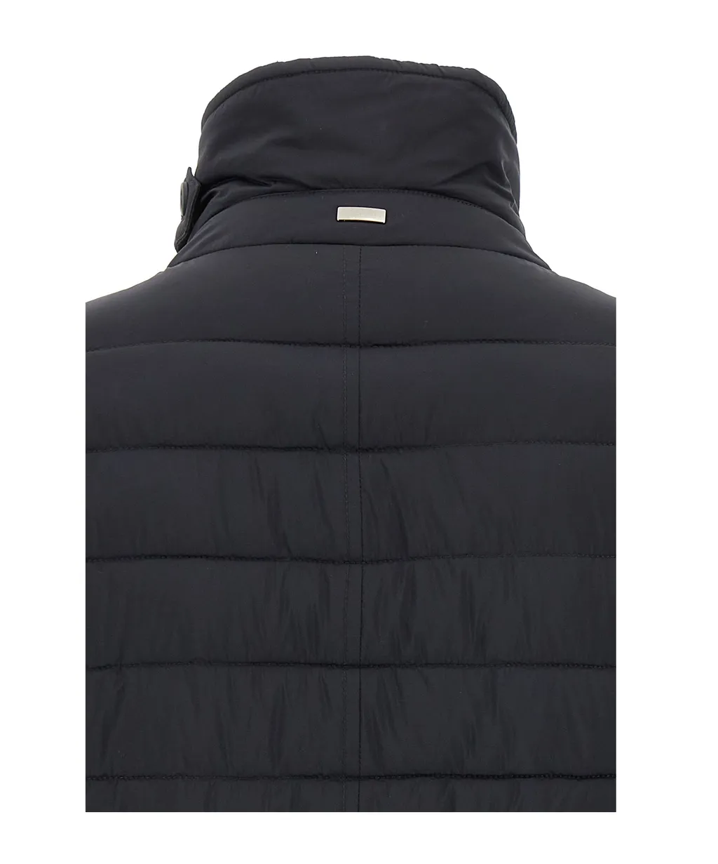 Button Fastened Quilted Down Jacket