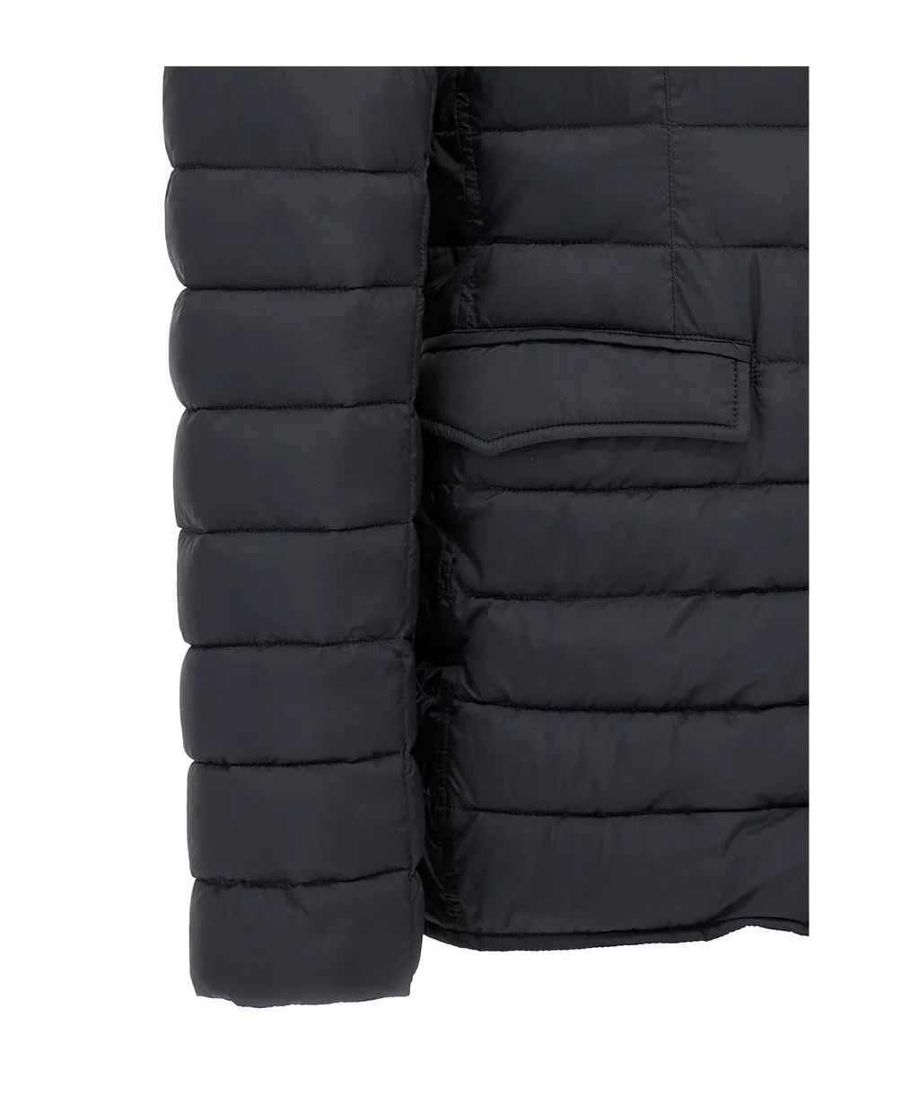 Button Fastened Quilted Down Jacket